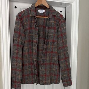 Urban Outfitters Plaid Button-Up Shirt Jacket – Men’s Large